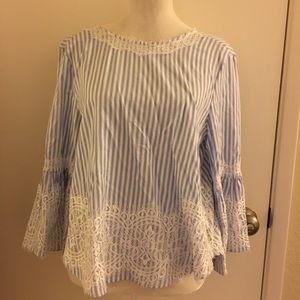 NWT Zara Blouse with Lace Details / Women size S